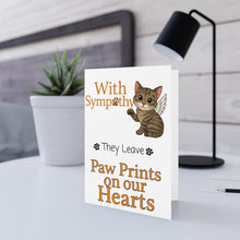Load image into Gallery viewer, Sympathy Cards for Cat Pet Loss