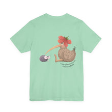 Load image into Gallery viewer, My Kiwi Garden T-Shirt with Kiwi and Hedgehog Design