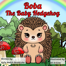 Load image into Gallery viewer, Boba the Baby Hedgehog book with 3D Boba

