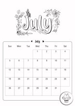 Load image into Gallery viewer, 2026 Colouring Wall Calendar
