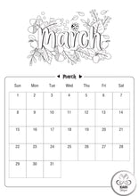 Load image into Gallery viewer, 2026 Colouring Calendar Printables
