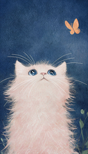Load image into Gallery viewer, "The Curious Cat" Digital Art Print
